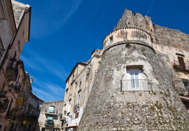 vico del gargano Castle. Puglia. İtalya.