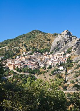 panoramik castelmezzano. Basilicata. İtalya.