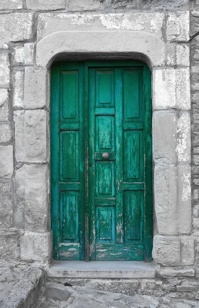Houten deur. — Stockfoto