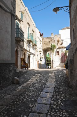 alleyway. Peschici. Puglia. İtalya.