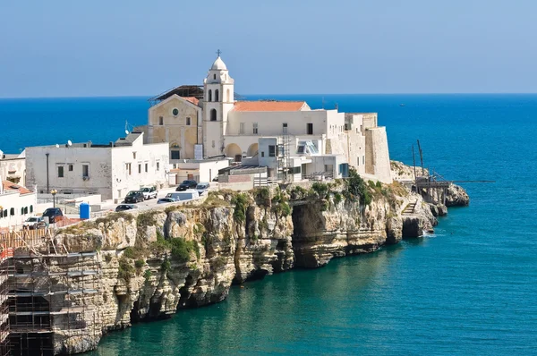Panoramatický pohled na vieste. Puglia. Itálie. — Stock fotografie
