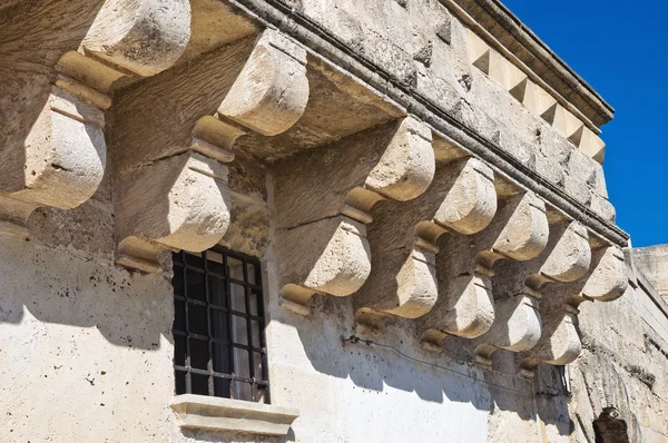 歴史的な宮殿です。マテーラのサッシ。バジリカータ州。イタリア. — Stock fotografie