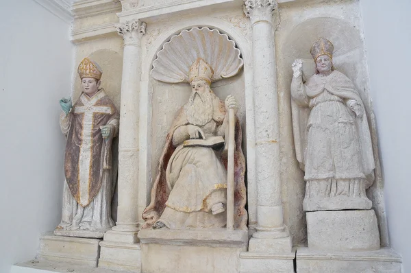 Interiér kostela carmine. Matera. Basilicata. Itálie. — Stock fotografie