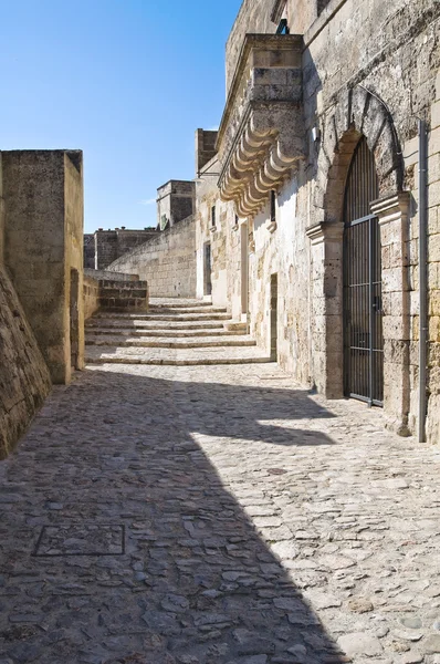 Alleyway. Sassi of Matera. Basilicata. Italy. — Stock Photo, Image