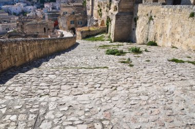 alleyway. Sassi matera. Basilicata. İtalya.