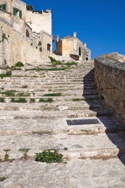 alleyway. Sassi matera. Basilicata. İtalya.