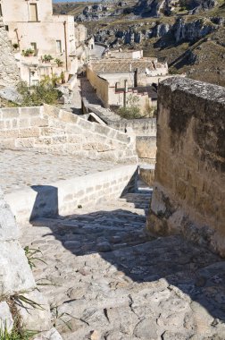 alleyway. Sassi matera. Basilicata. İtalya.