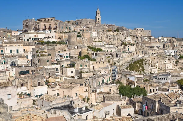 Panoramic view of Matera. Basilicata. Italy. — Stock Photo, Image