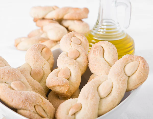 Intorchiate biscuits — Stock Photo, Image