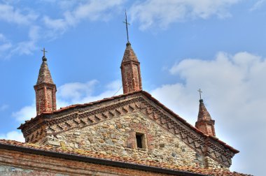 Aziz colombano Manastırı. Bobbio. Emilia-Romagna. İtalya.