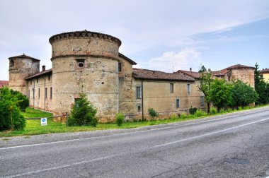 folignano Castle. Ponte dell'OLIO. Emilia-Romagna. İtalya.