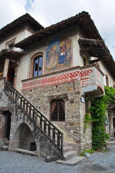 Widok grazzano visconti. Emilia-Romania. Włochy. — Zdjęcie stockowe