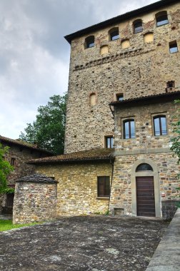 Malaspina dal verme castle. Bobbio. Emilia-Romagna. İtalya.