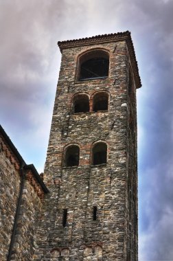 Aziz colombano Manastırı. Bobbio. Emilia-Romagna. İtalya.