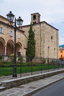 Aziz colombano Manastırı. Bobbio. Emilia-Romagna. İtalya.