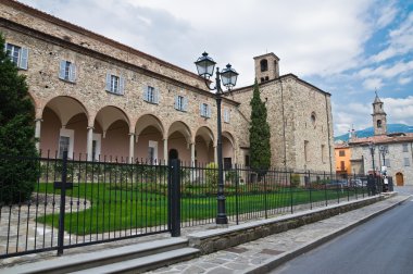 Aziz colombano Manastırı. Bobbio. Emilia-Romagna. İtalya.