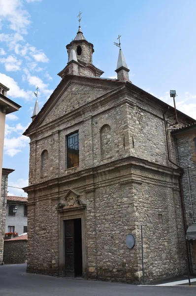 St. Lorenzo Kirche. bobbio. Emilia-Romagna. Italien. — Stockfoto
