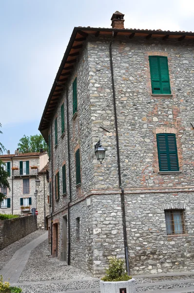 Gasse. bobbio. Emilia-Romagna. Italien. — Stockfoto