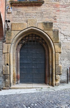 alleyway. castell'arquato. Emilia-Romagna. İtalya.