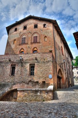 Ducal Sarayı. castell'arquato. Emilia-Romagna. İtalya.