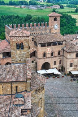 manzarayı castell'arquato. Emilia-Romagna. İtalya.