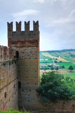 Visconti castle. castell'arquato. Emilia-Romagna. İtalya.