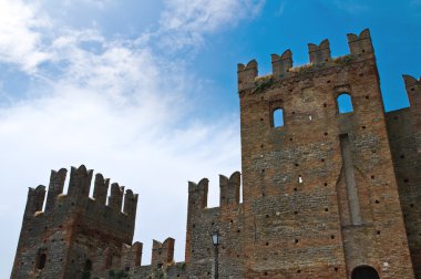 Visconti castle. castell'arquato. Emilia-Romagna. İtalya.