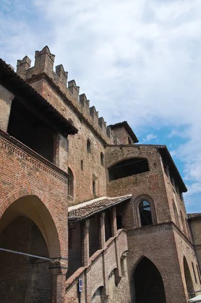Podestà 's Palast. Castell 'arquato. Emilia-Romagna. Italien. — Stockfoto