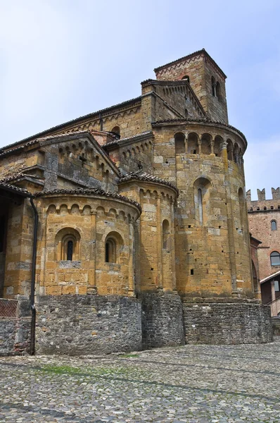Collegiata Kilisesi. castell'arquato. Emilia-Romagna. İtalya. — Stok fotoğraf