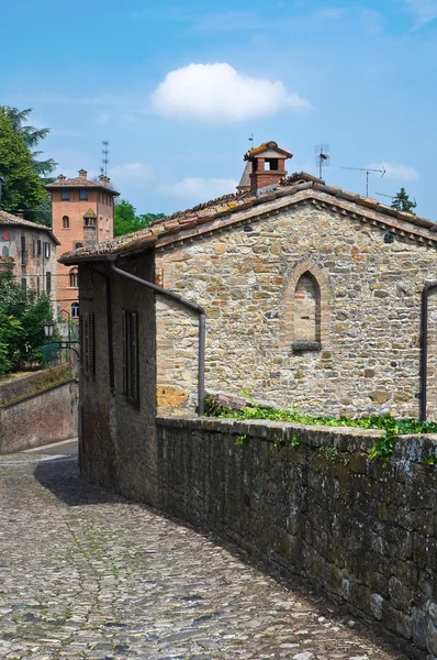 Gasse. Castell 'arquato. Emilia-Romagna. Italien. — Stockfoto