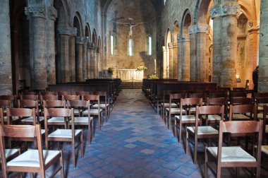 Collegiata Kilisesi. castell'arquato. Emilia-Romagna. İtalya.