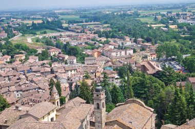manzarayı castell'arquato. Emilia-Romagna. İtalya.