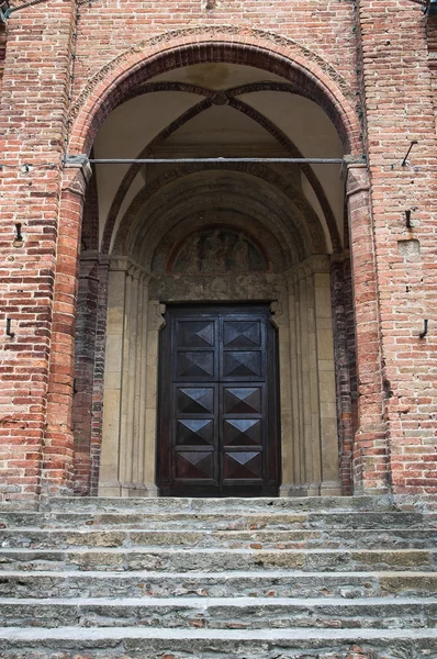 Collegiata 교회입니다. castell'arquato입니다. 에밀리 아 로마 냐입니다. 이탈리아. — 스톡 사진
