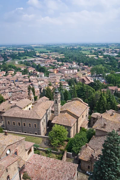 Castell'arquato 的全景视图。艾米利亚-罗马涅区。意大利. — 图库照片