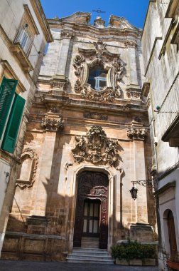 Aziz domenico Kilisesi. Martina franca. Puglia. İtalya.