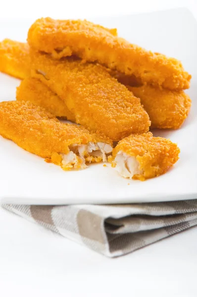Bastoncini di pesce fritto. Bastoncini di pesce . — Foto Stock