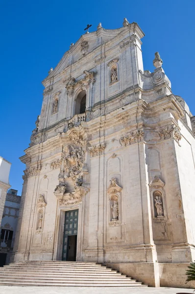 Bazylika św martino. Martina franca. Puglia. Włochy. — Zdjęcie stockowe