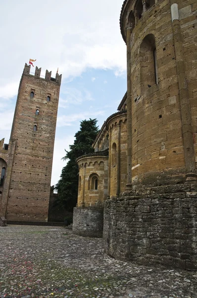 Castelo de Visconti. Castell 'Arquato. Emilia-Romagna. Itália . — Fotografia de Stock