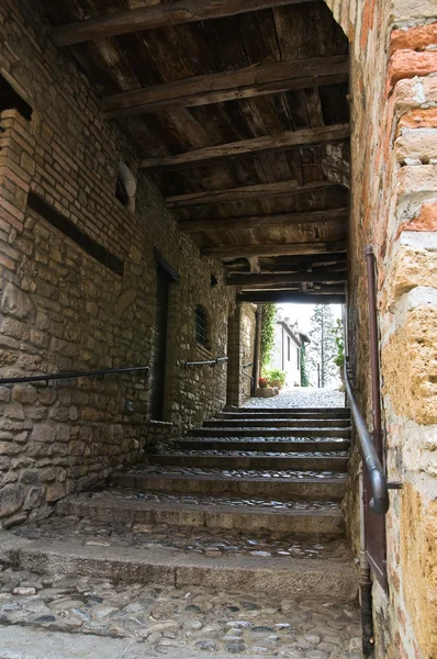 Gränd. CastellʼArquato. Emilia-Romagna. Italien. — Stockfoto