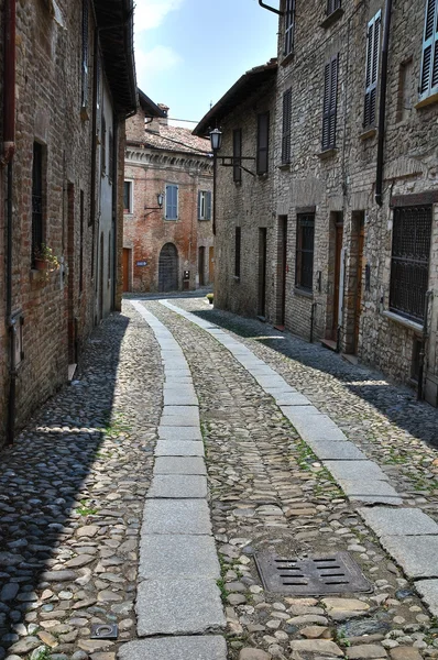Alleyway. castell'arquato. Emilia-Romagna. İtalya. — Stok fotoğraf
