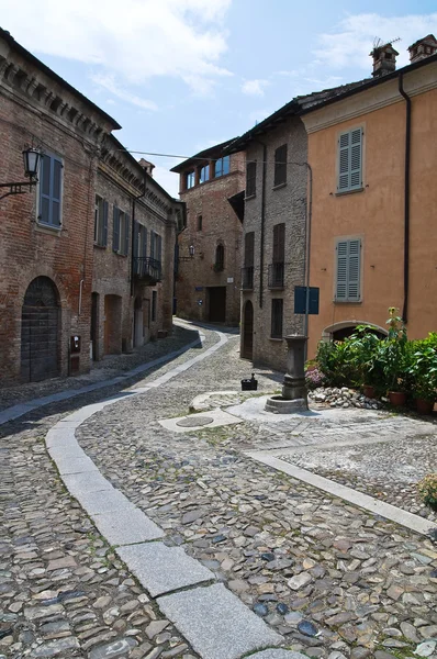 Callejuela. Castell 'arquato. Emilia-Romaña. Italia . —  Fotos de Stock