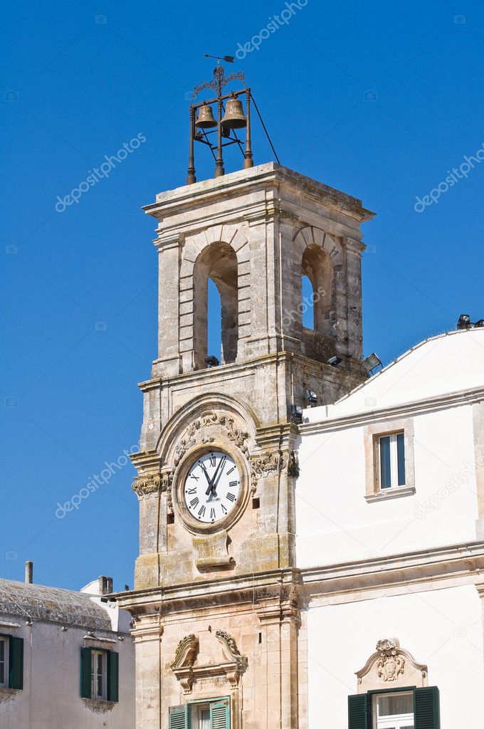 Municipal tower. Martina Franca. Puglia. Italy.