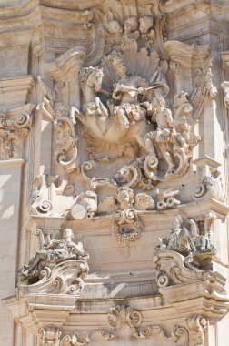 Bazilikası St martino. Martina franca. Puglia. İtalya.