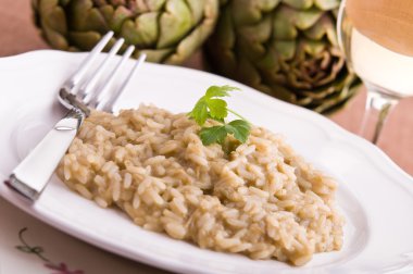 ENGİNARLI risotto.