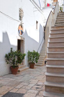 Kilise st. lucia. Cisternino. Puglia. İtalya.