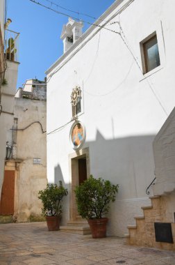 Kilise st. lucia. Cisternino. Puglia. İtalya.