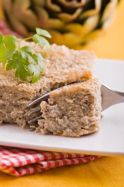 Torta de alcachofra . — Fotografia de Stock