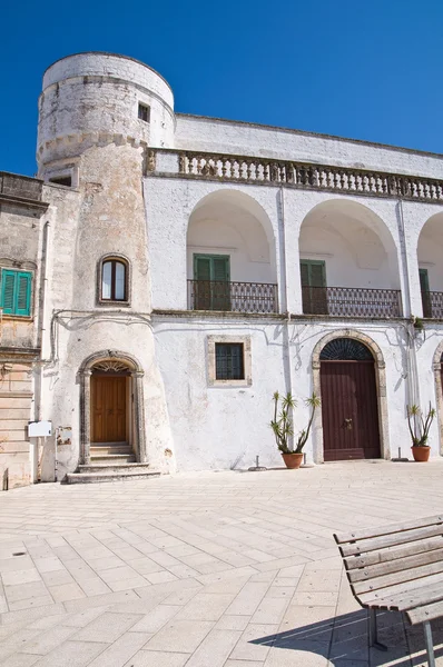 Amati palace. Cisternino. Puglia. Italy. — Stock Photo, Image