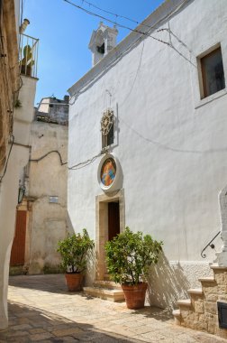 Kilise st. lucia. Cisternino. Puglia. İtalya.