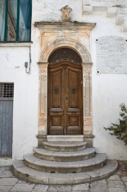 tarihi Saray. Cisternino. Puglia. İtalya.